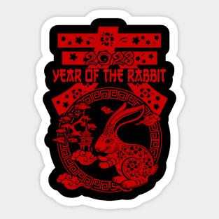 Chinese New Year 2023 - Year of the Rabbit Chinese Zodiac Sticker